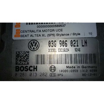 Recambio de centralita motor uce para seat altea xl (5p5) stylance / style referencia OEM IAM 03G906021LN 0281013282 
