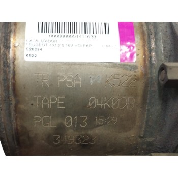 Recambio de catalizador para peugeot 407 2.0 16v hdi fap referencia OEM IAM K522 F014 
