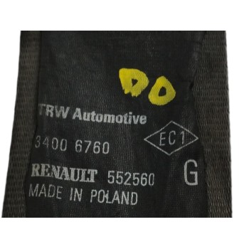 Recambio de cinturon seguridad delantero izquierdo para renault clio iii 1.5 dci diesel cat referencia OEM IAM 552560  