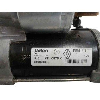 Recambio de motor arranque para renault captur i ( j5 h5 ) 1.5 dci 110 referencia OEM IAM 233006508R  