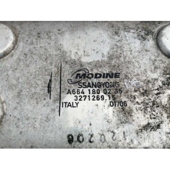 Recambio de enfriador aceite motor para ssangyong rodius xdi deluxe 4wd referencia OEM IAM A6641800265  