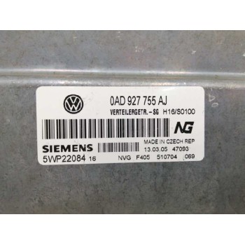 Recambio de centralita cambio automatico para volkswagen touareg (7la) 3.0 v6 tdi dpf referencia OEM IAM 0AD927755AJ CENTRALITA 