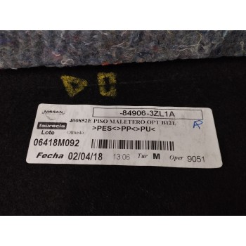 Recambio de alfombra maletero para nissan pulsar (c13) 1.2 16v cat referencia OEM IAM 849063ZL1A  