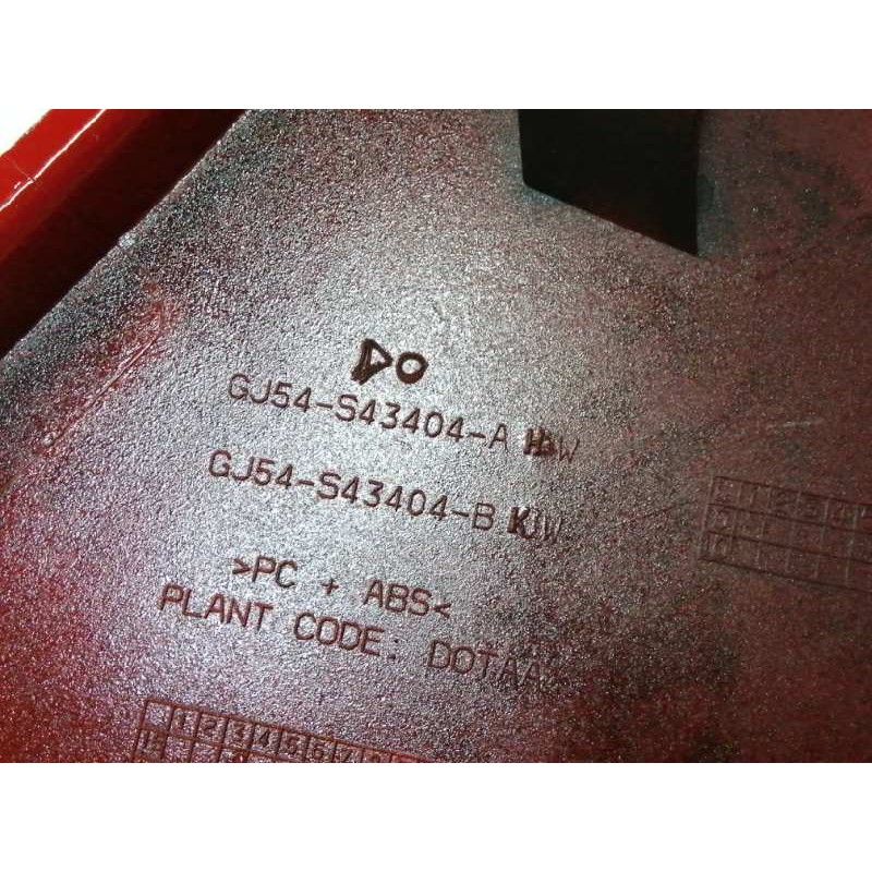 MOLDURA TRASERA PORTON ROJO