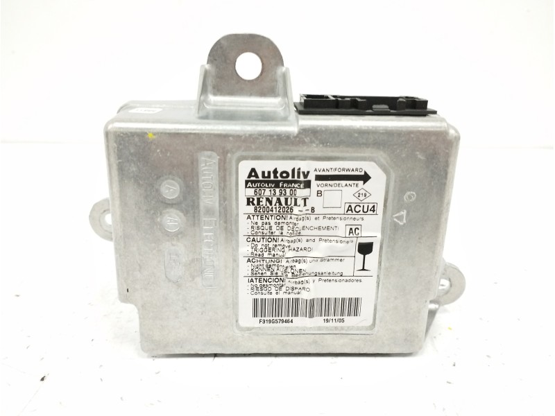 Recambio de centralita airbag para renault megane ii berlina 5p 1.6 16v referencia OEM IAM 8200412026 607139300 