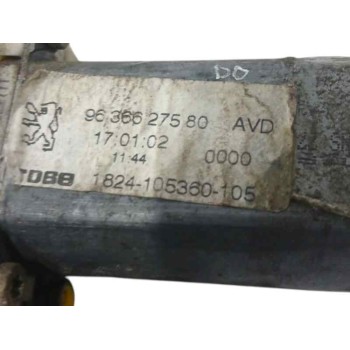 Recambio de elevalunas delantero derecho para peugeot 206 cc 1.6 16v cat referencia OEM IAM 9636627580  