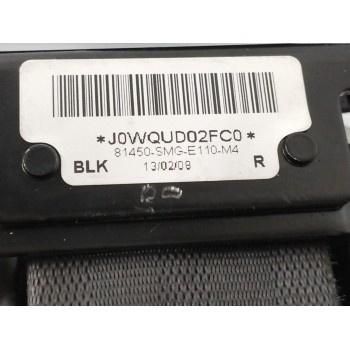 Recambio de cinturon seguridad delantero derecho para honda civic berlina 5 (fk) 1.8 vtec cat referencia OEM IAM 81450SMGE110M4 