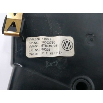 Recambio de rejilla aireadora para volkswagen touran (5t1) 1.6 16v tdi dpf referencia OEM IAM 5TB819703 LADO IZQUIERDO 