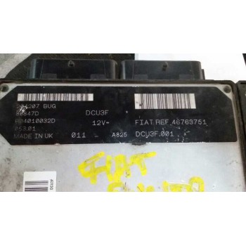 Recambio de centralita motor uce para fiat punto berlina (188) 1.9 diesel eco referencia OEM IAM 46763751 R04010032D 