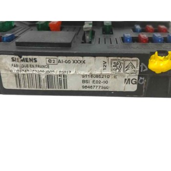 Recambio de caja reles / fusibles para peugeot 206 cc 1.6 16v cat referencia OEM IAM 9646777380  