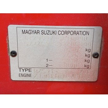 Recambio de carroceria corte para suzuki swift berlina (mz) 1.3 ddis diesel cat referencia OEM IAM   