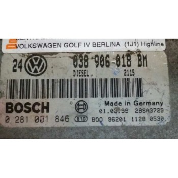 Recambio de centralita motor uce para volkswagen golf iv berlina (1j1) highline referencia OEM IAM 038906018BM 0281001846 