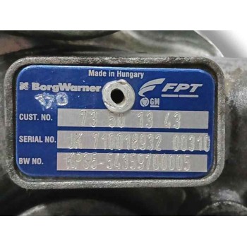 Recambio de turbocompresor para opel corsa d enjoy referencia OEM IAM 73501343 54359700005 