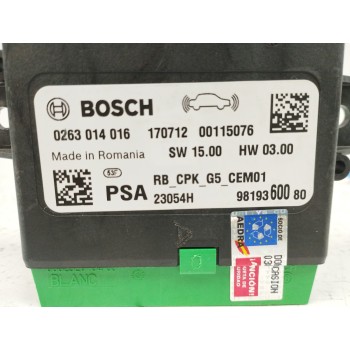 Recambio de modulo electronico para citroën c4 grand picasso 1.6 thp referencia OEM IAM 9819360080 0263014016 