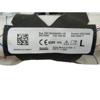 Recambio de airbag cortina delantero izquierdo para jeep renegade suv (bu, b1, bv) 1.6 crd referencia OEM IAM 00520864060  