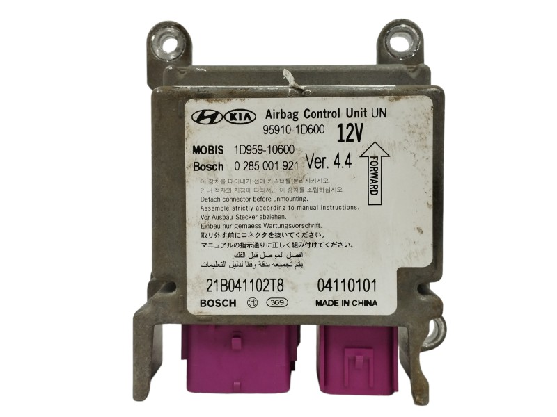 Recambio de centralita airbag para kia carens (un) 1.6 crdi cat referencia OEM IAM 959101D600 1D95910600 0285011921
