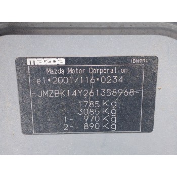 Recambio de carroceria corte para mazda 3 berlina (bk) 1.6 cd diesel cat referencia OEM IAM   