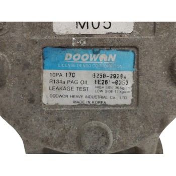 Recambio de compresor aire acondicionado para hyundai tucson (jm) 2.0 crdi referencia OEM IAM 62502920J R134A 