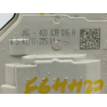 Recambio de cerradura puerta trasera derecha para audi a4 avant (8w5) 2.0 16v tdi referencia OEM IAM 4G0839016H  