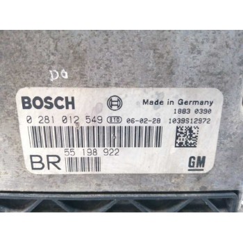 Recambio de centralita motor uce para opel zafira b 1.9 cdti referencia OEM IAM 55198922 0281012549 