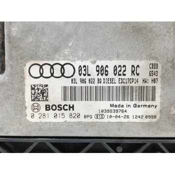 Recambio de centralita motor uce para audi tt (8j3/8j9) 2.0 16v tdi referencia OEM IAM 03L906022RC 0281015820 