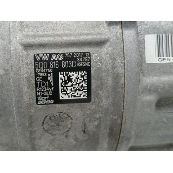 Recambio de compresor aire acondicionado para seat leon sc (5f5) 1.4 16v tsi referencia OEM IAM 5Q0816803D GE4471507853 