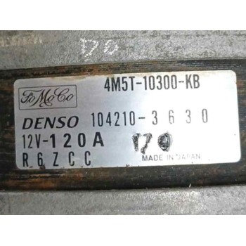 Recambio de alternador para ford focus berlina (cap) ghia referencia OEM IAM 4M5T10300KB 120A 1042103630
