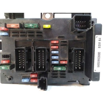 Recambio de caja reles / fusibles para peugeot 206 berlina x-line refri referencia OEM IAM 9650663980  