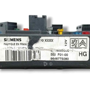 Recambio de caja reles / fusibles para citroën c3 1.4 hdi referencia OEM IAM 9646775080  