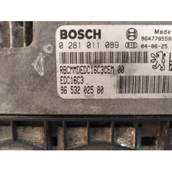 Recambio de centralita motor uce para peugeot 206 berlina x-line refri referencia OEM IAM 9647785580 0281011089 