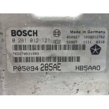 Recambio de centralita motor uce para chrysler voyager (rg) 2.8 crd cat referencia OEM IAM P05094285AE 0281012121 