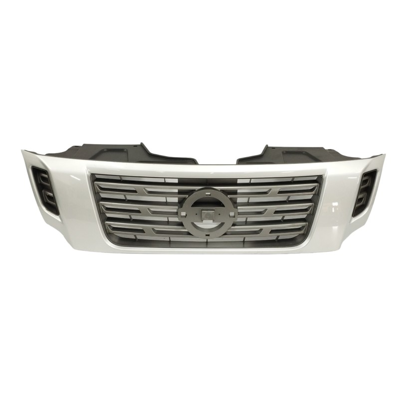 Recambio de rejilla delantera para nissan np300 pick-up (d23) referencia OEM IAM 623104KJ1C PLATA 