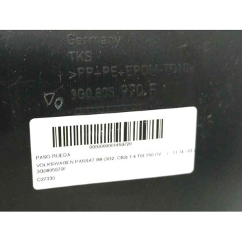 Recambio de paso rueda para volkswagen passat b8 (3g2, cb2) 1.4 tsi 150 cv referencia OEM IAM 3G0805970F DELANTERO DERECHO 