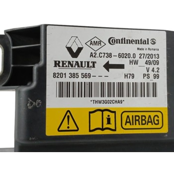 Recambio de centralita airbag para dacia duster (hs_) 1.5 dci (hsaj) referencia OEM IAM 8201385569 A2C73860200 