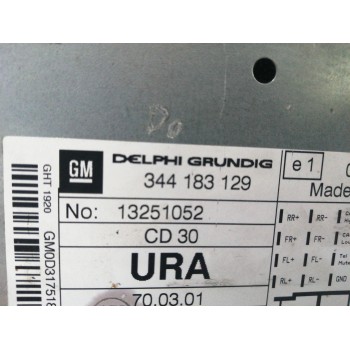 Recambio de sistema audio / radio cd para opel zafira b 1.6 16v referencia OEM IAM 13251052  