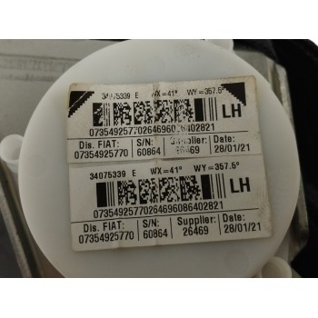 Recambio de cinturon seguridad trasero izquierdo para fiat 500 hybrid 1.0 referencia OEM IAM 07354925770  