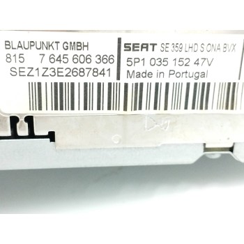 Recambio de sistema audio / radio cd para seat toledo (5p2) hot referencia OEM IAM 5P1035152  