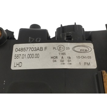 Recambio de faro izquierdo para chrysler voyager (rg) 3.3 v6 cat referencia OEM IAM 04857703AB PARA PULIR 