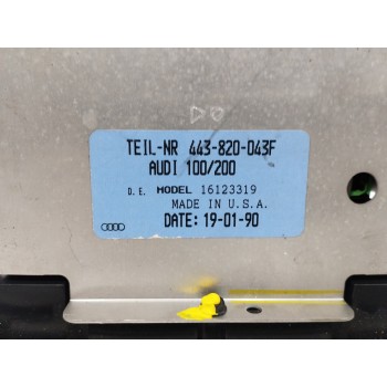 Recambio de mando climatizador para audi 200 c3 avant (447, 448) 2.2 20v turbo quattro referencia OEM IAM 443820043F 161233179 