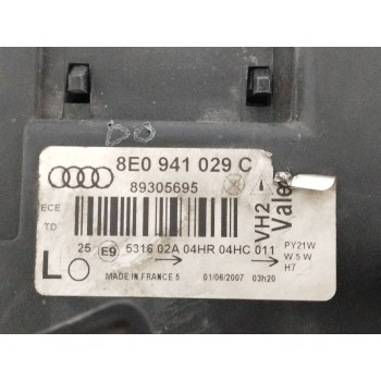Recambio de faro izquierdo para audi a4 avant (8e) 1.9 tdi (96kw) referencia OEM IAM 8E0941029C SOPORTE REPARADO 