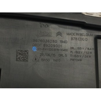 Recambio de piloto delantero derecho para citroën c4 picasso 1.6 blue-hdi fap referencia OEM IAM 9676036280  