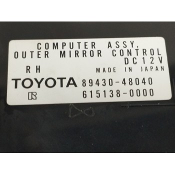 Recambio de modulo electronico para lexus rx 300(mcu35) 3.0 v6 cat referencia OEM IAM 8943048040 6151380000 