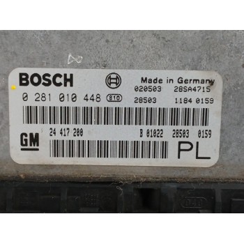 Recambio de centralita motor uce para opel frontera b 2.2 16v dti referencia OEM IAM 24417200 0281010448 