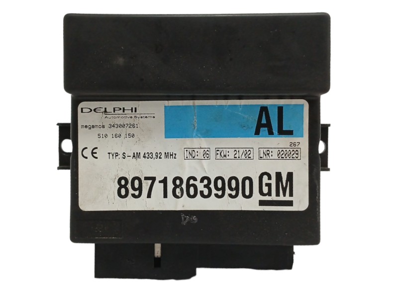 Recambio de modulo electronico para opel frontera b 2.2 16v dti referencia OEM IAM 8971863990 Recambio de modulo electronico para opel frontera b 2.2 16v dti referencia OEM IAM 8971863990