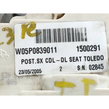 Recambio de cerradura puerta trasera izquierda para seat toledo (5p2) hot referencia OEM IAM 5P0839011  