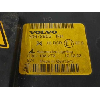 Recambio de faro derecho para volvo s40 berlina 2.4 cat referencia OEM IAM 30678903 0301198272 