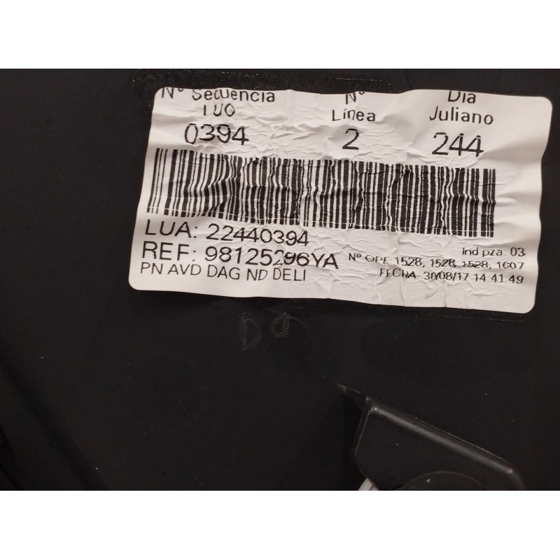 GUARNECIDO PUERTA DELANTERA DERECHA NEGRO