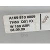Recambio de bandeja trasera para mercedes-benz clase a (w169) 2.0 cat referencia OEM IAM A1698100009  