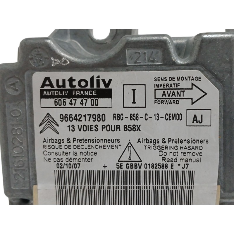 CENTRALITA AIRBAG 606474700