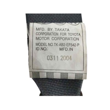 Recambio de cinturon seguridad delantero derecho para toyota yaris (ncp1/nlp1/scp1) 1.4 turbodiesel cat referencia OEM IAM TKAB2